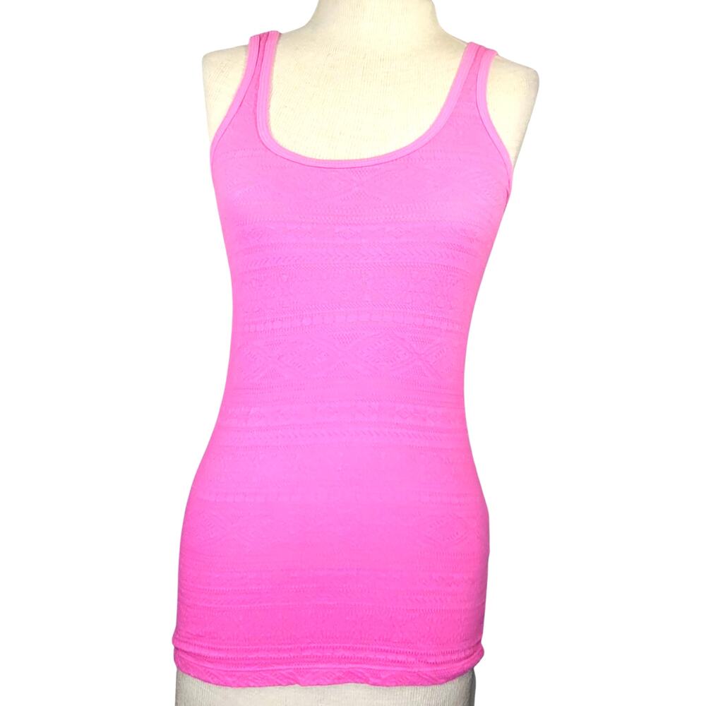 Pink Cotton Blend Tank Top Size Small
